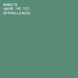 #588C79 - Spring Leaves Color Image